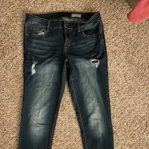 Ripped Stretchy Skinny Jeans Sz 12 Reg Aeropostle